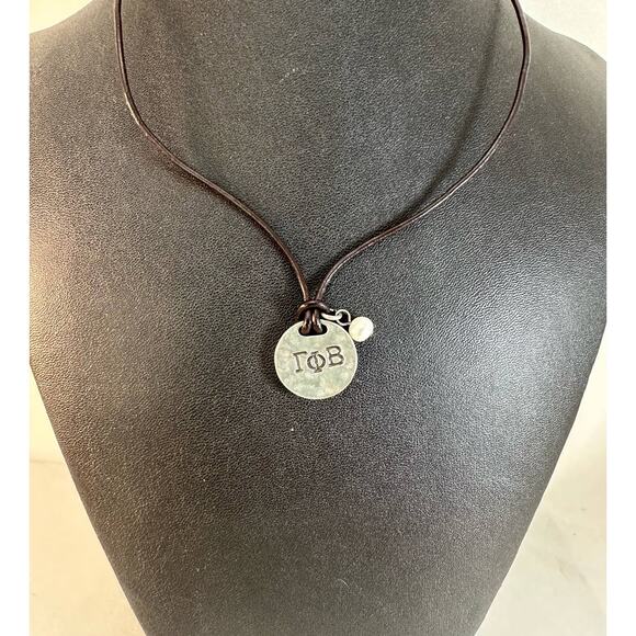 Gamma Phi Beta leather choker New With Tags - Picture 1 of 8